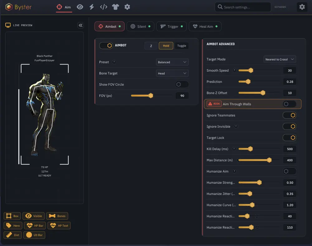 Undetected Mod Menu for Marvel Rivals