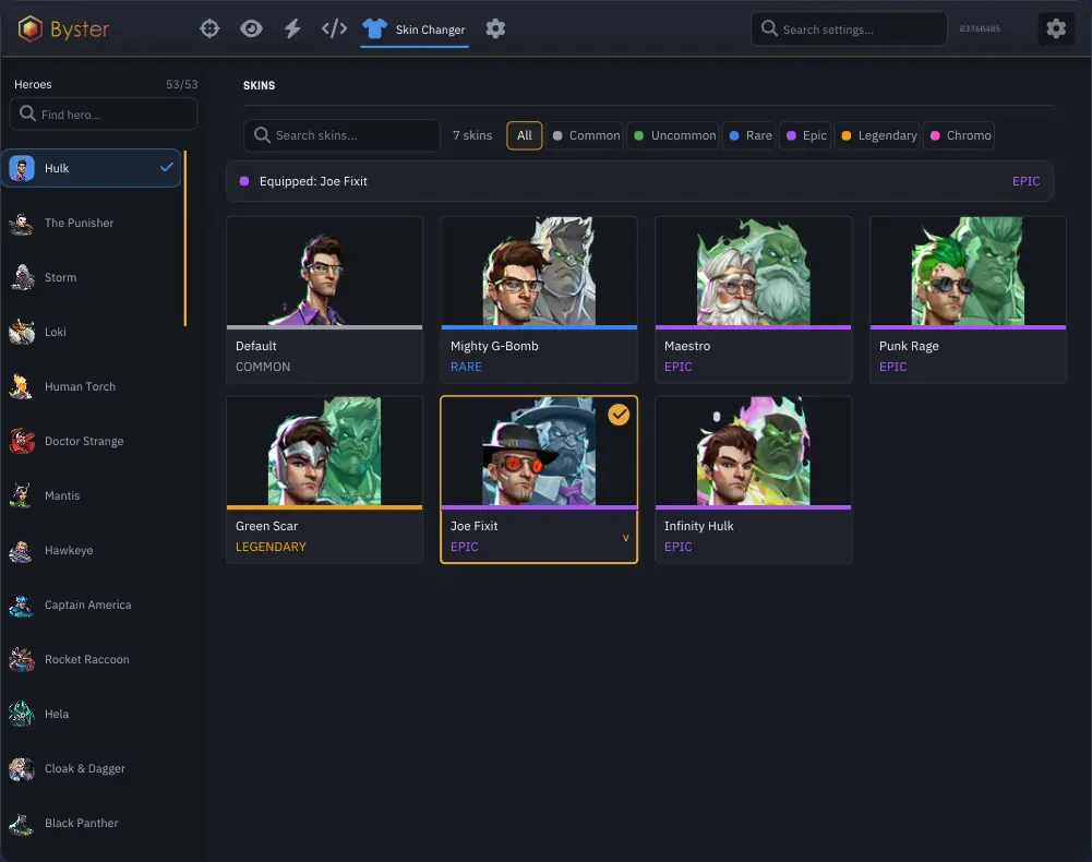 Safe Skins Changer for Marvel Rivals (Undetected)