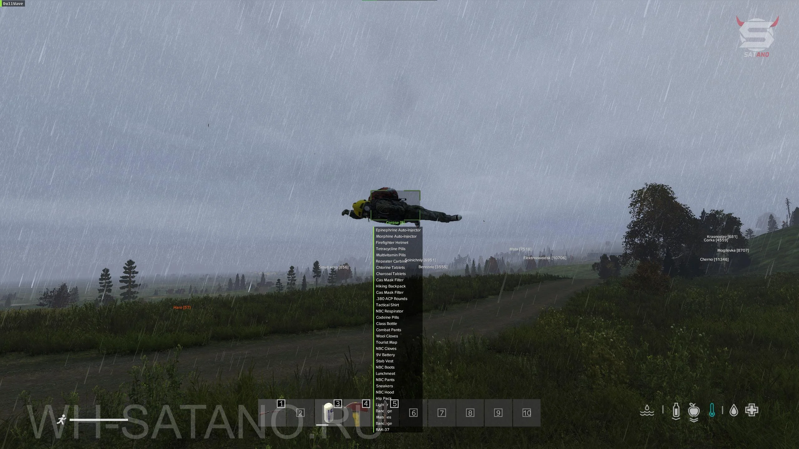 DayZ Dullwave | Телепорт трупа с лутом к себе