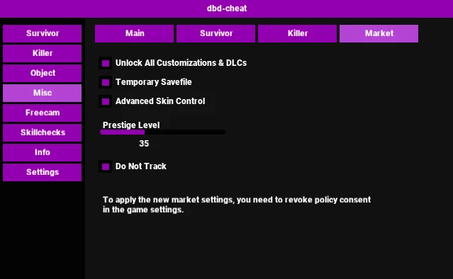 Mod Menu Dead by Daylight