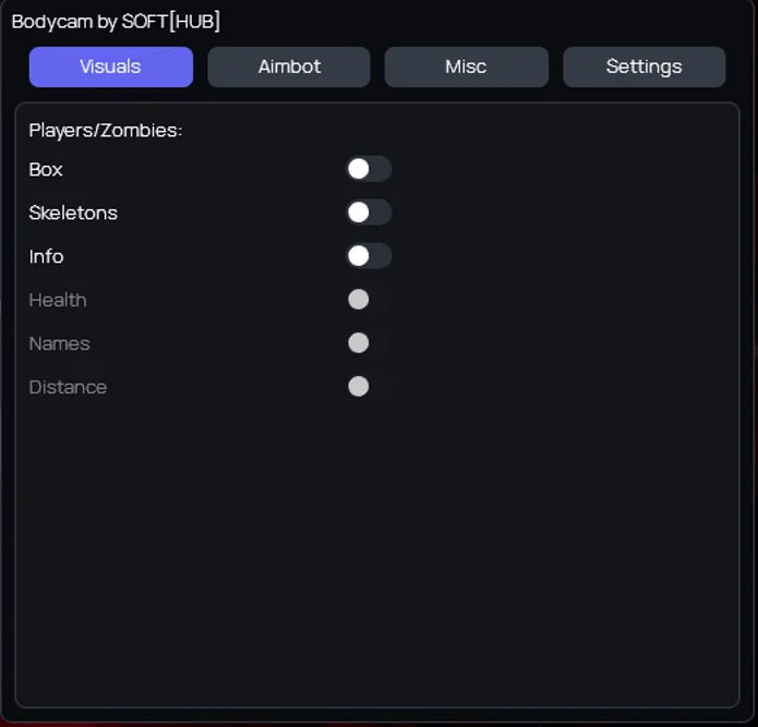 Mod Menu SOFTHUB for BODYCAM (Undetected) | Aimbot, ESP, Wallhack, No Recoil, No Spread, No Reload